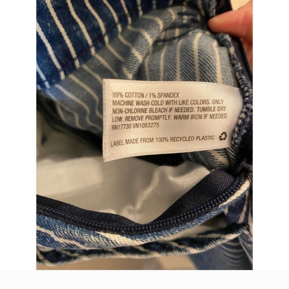 Universal Thread Striped Denim Jumper - image 6